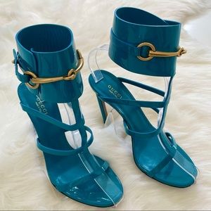 Gucci Horsebit Ursula Patent Leather Gladiators